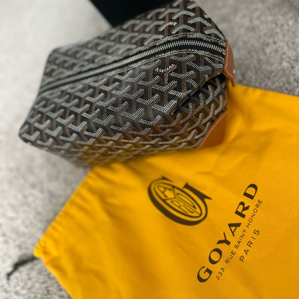 Goyard travel toiletry bag